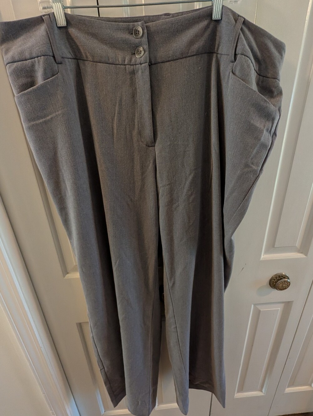 Women's Alfani Light Grey Trousers Size 22W